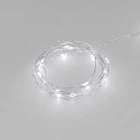 Светодиодная гирлянда ARD-DEW-HOME-2000-CLEAR-20LED-STD White6000 (1.5V, Battery Pack, Cork) (Ardecoled, IP20)